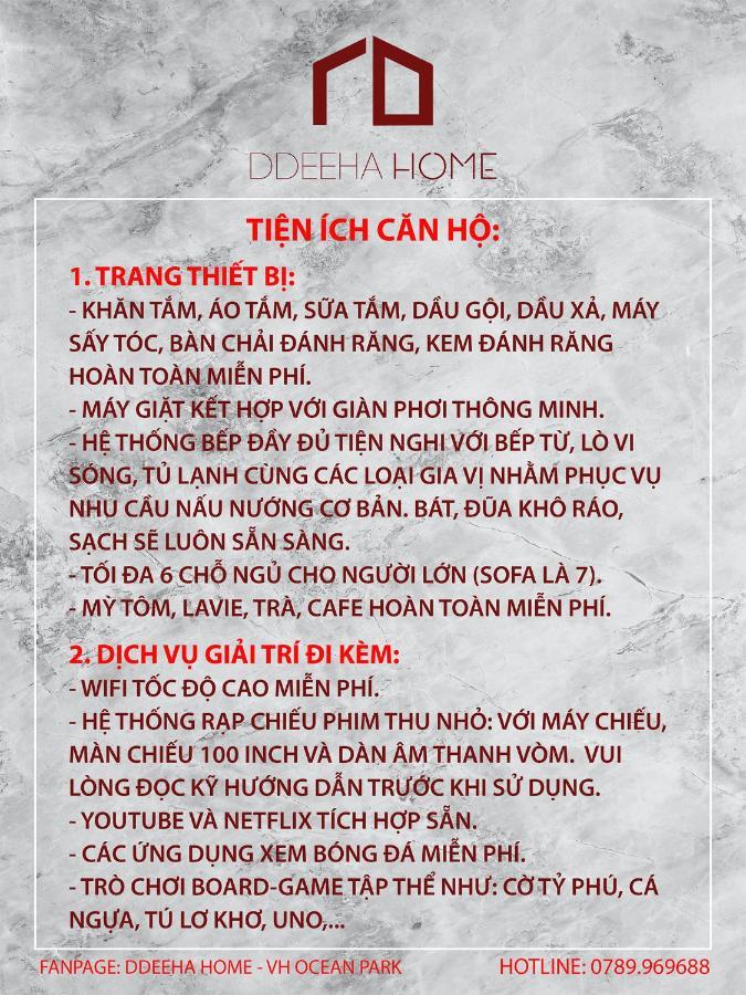 Apartment Ddeeha Home-vinhomes Ocean Park, Thanh Pho Bien Ho