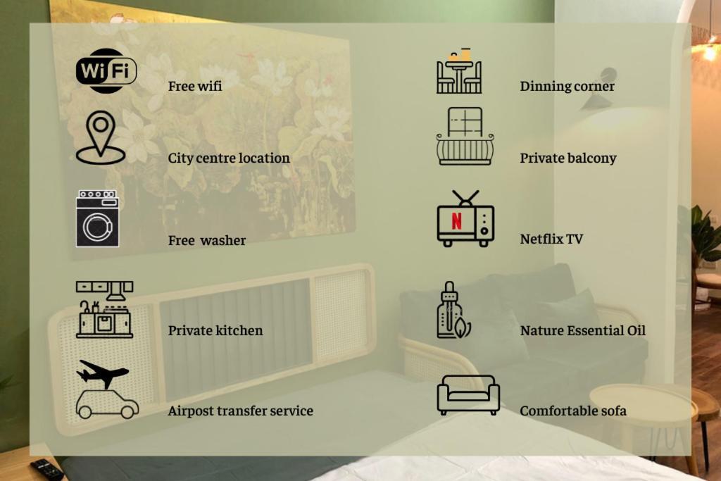 An House - Green Rustic Apt- Big Balcony - Netflix In Centre *
