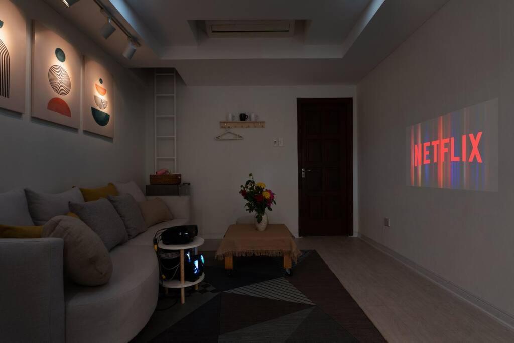 Holly's Fika Studio-projector-balcony-old Quarters Hanoi