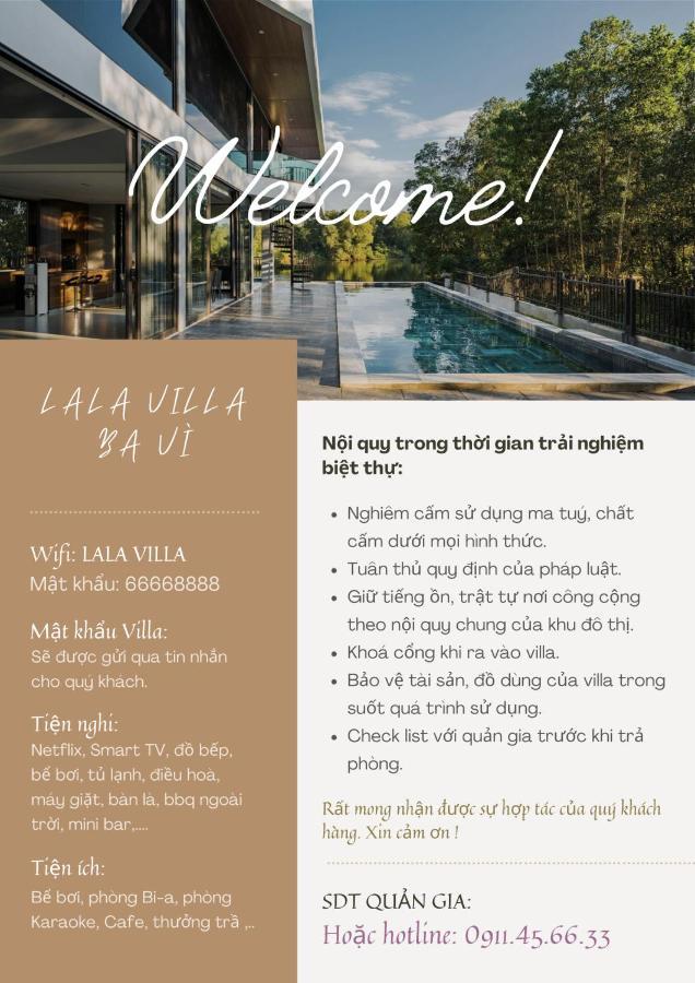 Villa Lala Ba Vi 1.000m² - View Ho, Be Boi Rieng *