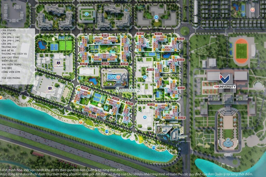 Apartment Shin's Corner-1 Bed 40m2 At Vinhomes Ocean Park *