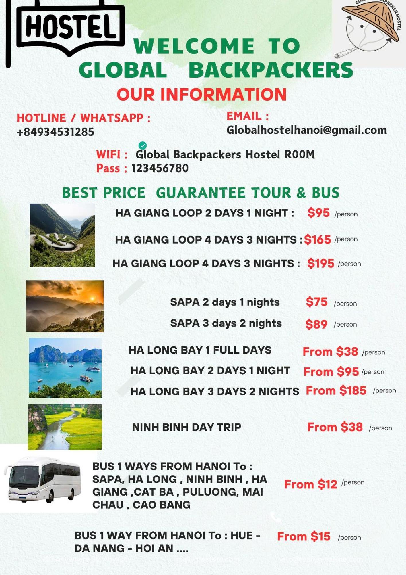 Hostel Global Backpackers Hanoi