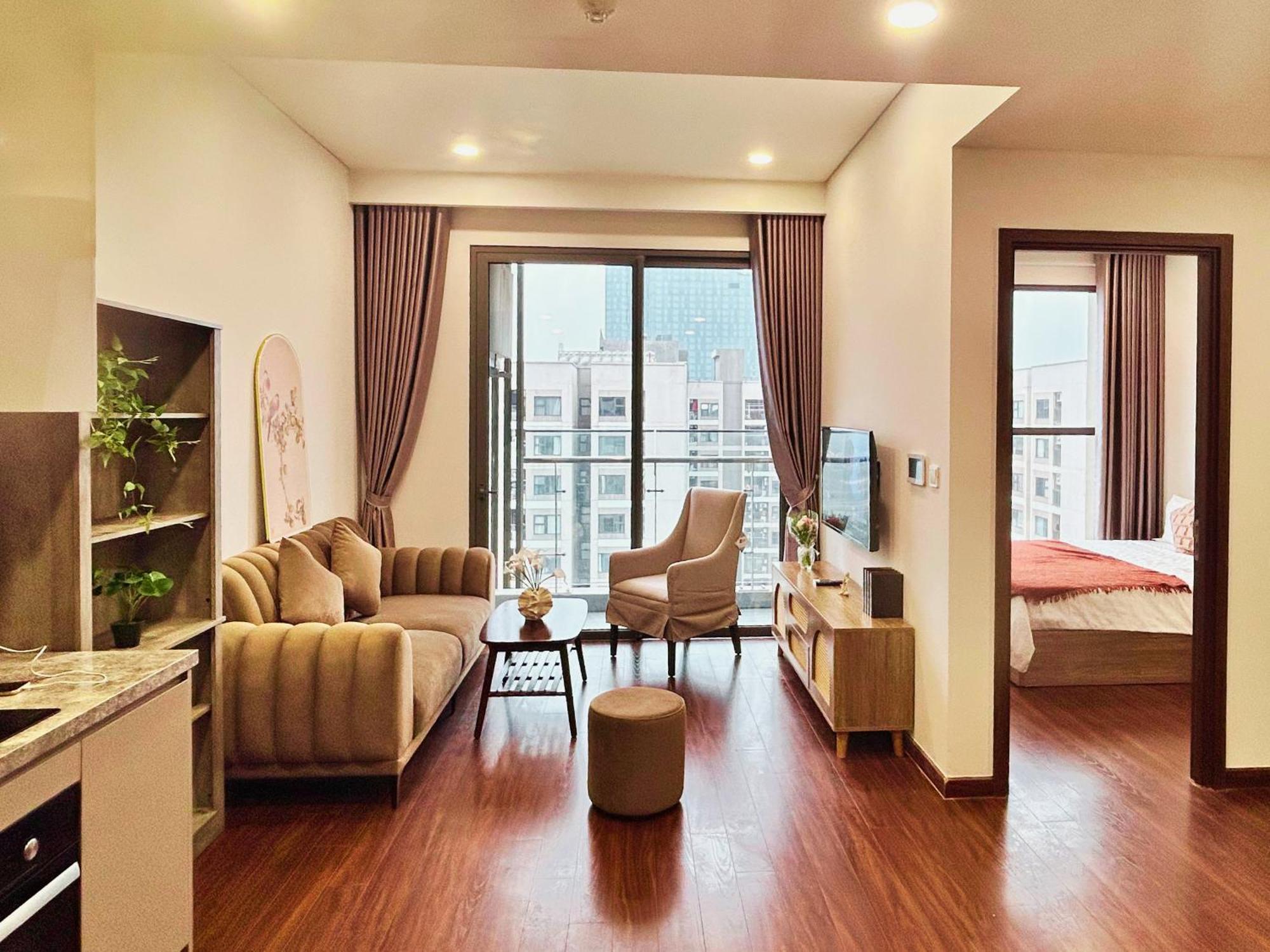 Sunny Deluxe 1-bedroom And 1-living Free Gym Apartment