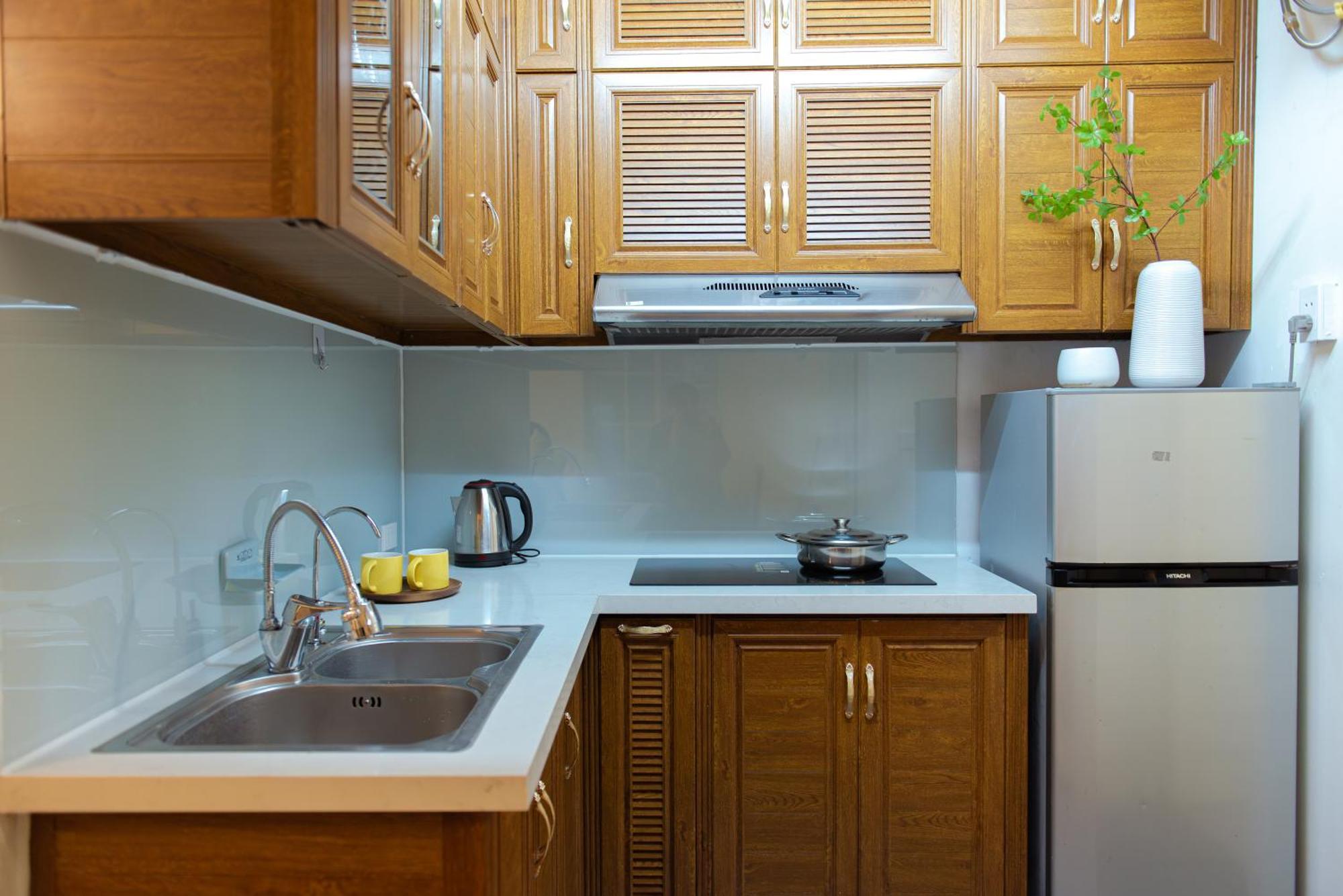 Apartment Hoan Kiem Cozy Retreat - 2 Bedroom - Netflix - Kitchen