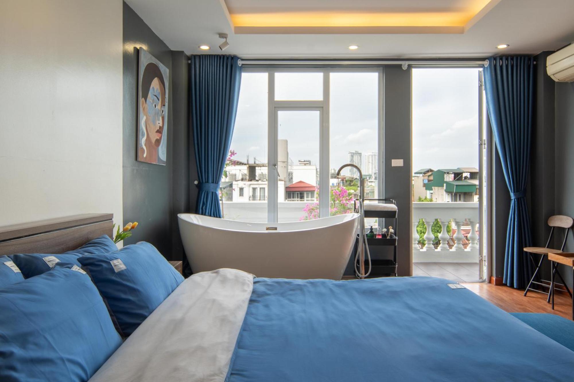 Pangsapuri Holly's Elegance Retreat With Bathtub In Old Quarter